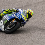 Valentino Rossi running out of front tire